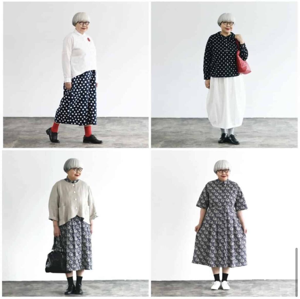 50後女士穿搭示範